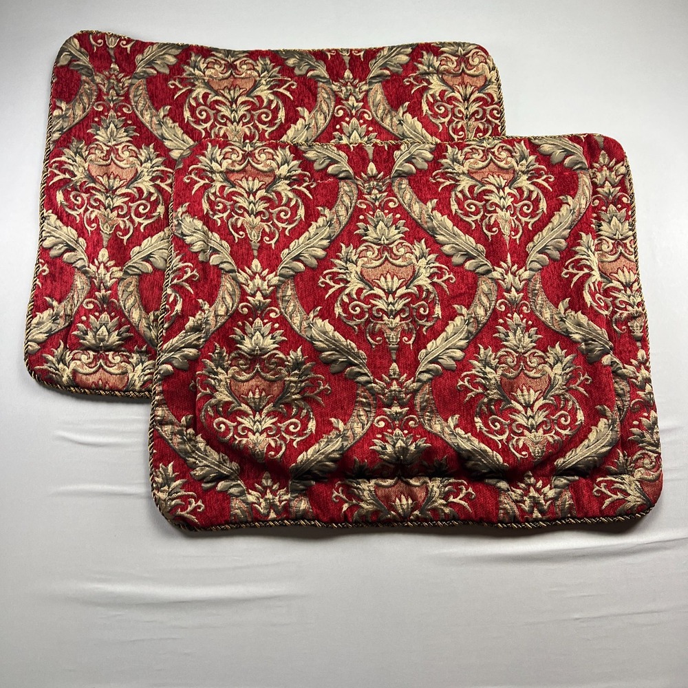 Set Of 2 Springs Standard Pillow Shams Multicolor Damask Print Bedding (20"x26")